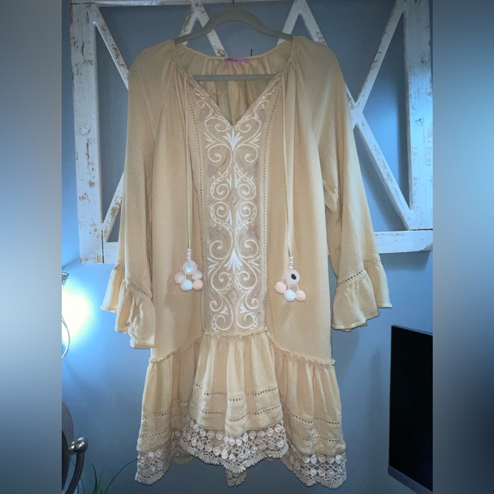Lily Pulitzer Percilla Tunic Dress- Sand Bar sz small